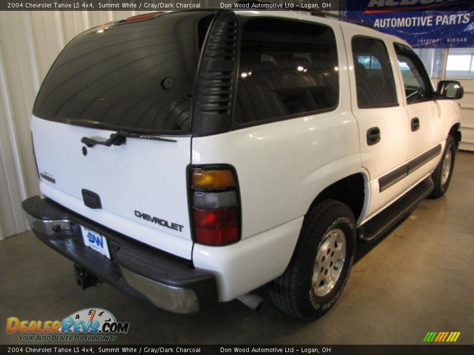 2004 Chevrolet Tahoe LS 4x4 Summit White / Gray/Dark Charcoal Photo #4