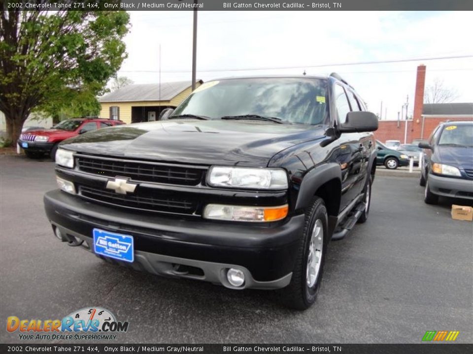 2002 Chevrolet Tahoe Z71 4x4 Onyx Black / Medium Gray/Neutral Photo #2