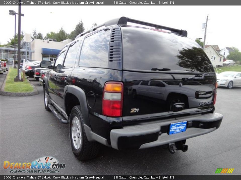 2002 Chevrolet Tahoe Z71 4x4 Onyx Black / Medium Gray/Neutral Photo #3