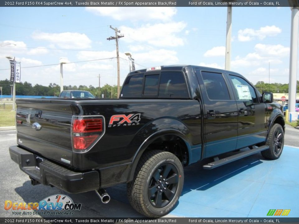 Tuxedo Black Metallic 2012 Ford F150 FX4 SuperCrew 4x4 Photo #3