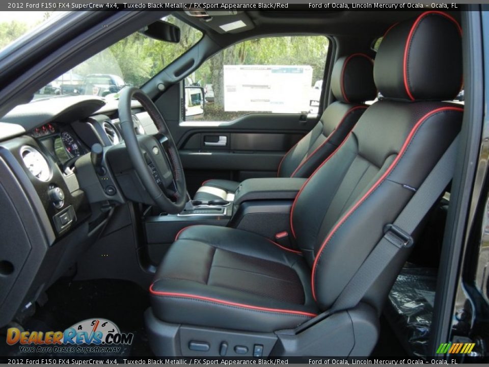 FX Sport Appearance Black/Red Interior - 2012 Ford F150 FX4 SuperCrew 4x4 Photo #5