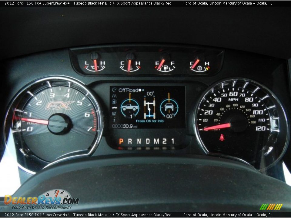 2012 Ford F150 FX4 SuperCrew 4x4 Gauges Photo #9