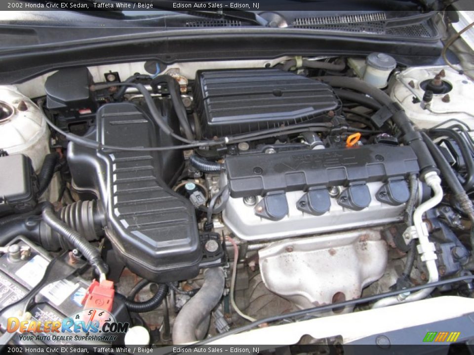 2002 Honda Civic EX Sedan 1.7 Liter SOHC 16-Valve 4 Cylinder Engine Photo #30