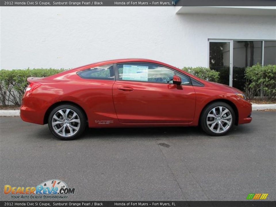 Sunburst Orange Pearl 2012 Honda Civic Si Coupe Photo #2