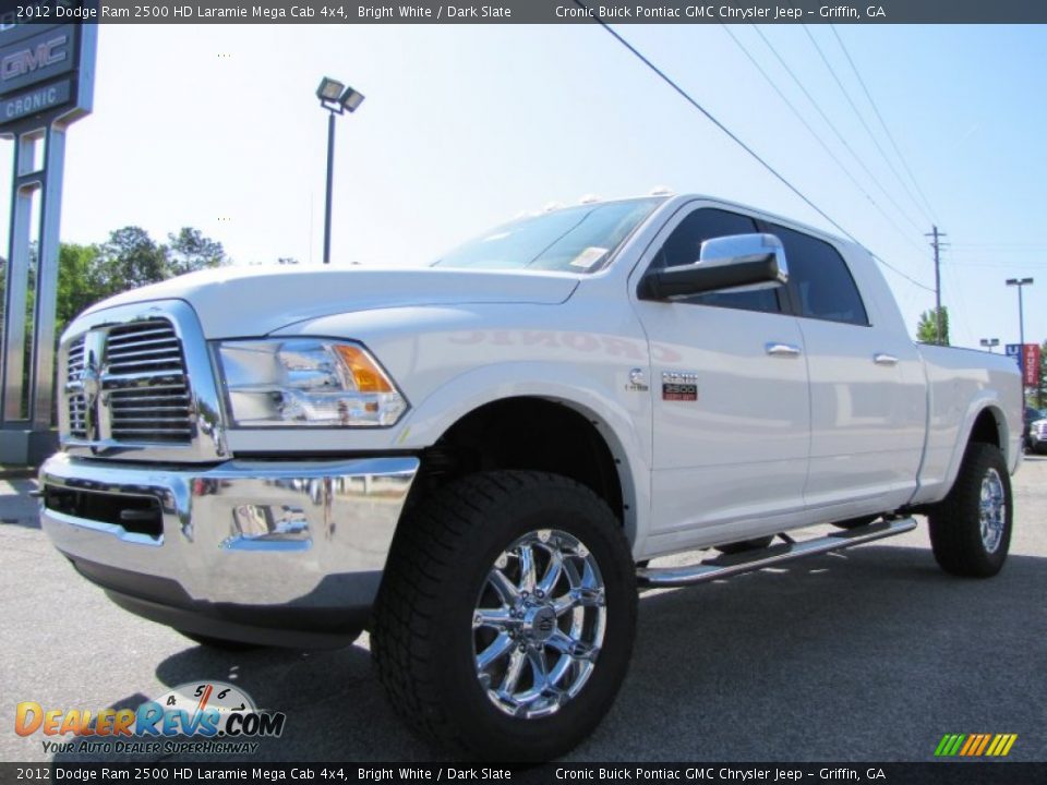 2012 Dodge Ram 2500 HD Laramie Mega Cab 4x4 Bright White / Dark Slate Photo #3