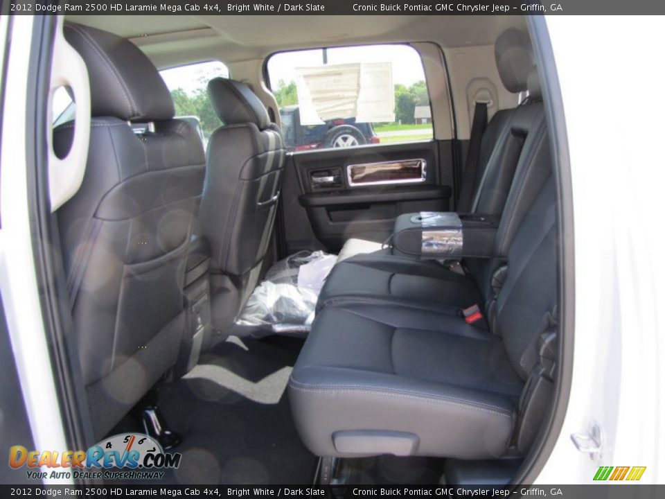 Rear Seat of 2012 Dodge Ram 2500 HD Laramie Mega Cab 4x4 Photo #12