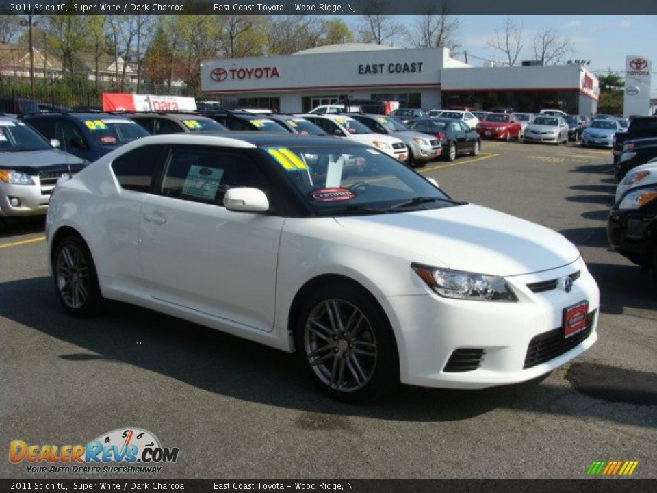 2011 Scion tC Super White / Dark Charcoal Photo #1