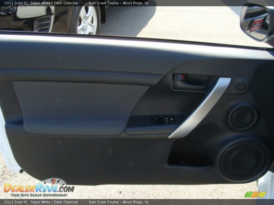 2011 Scion tC Super White / Dark Charcoal Photo #6