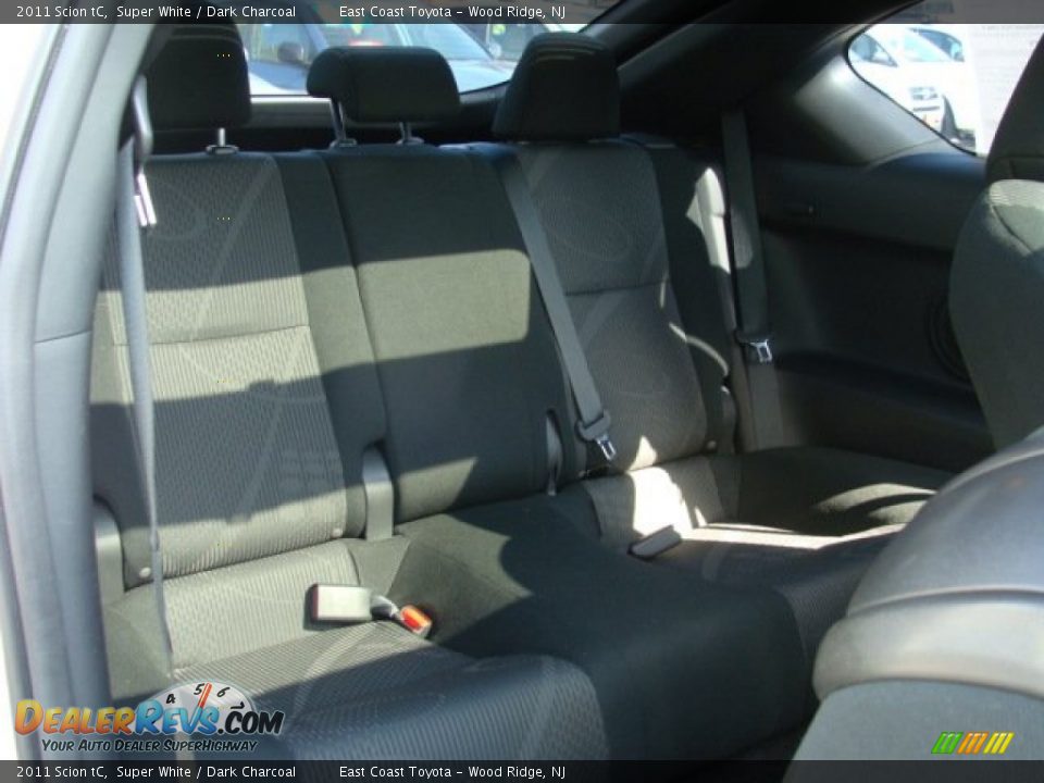 2011 Scion tC Super White / Dark Charcoal Photo #12