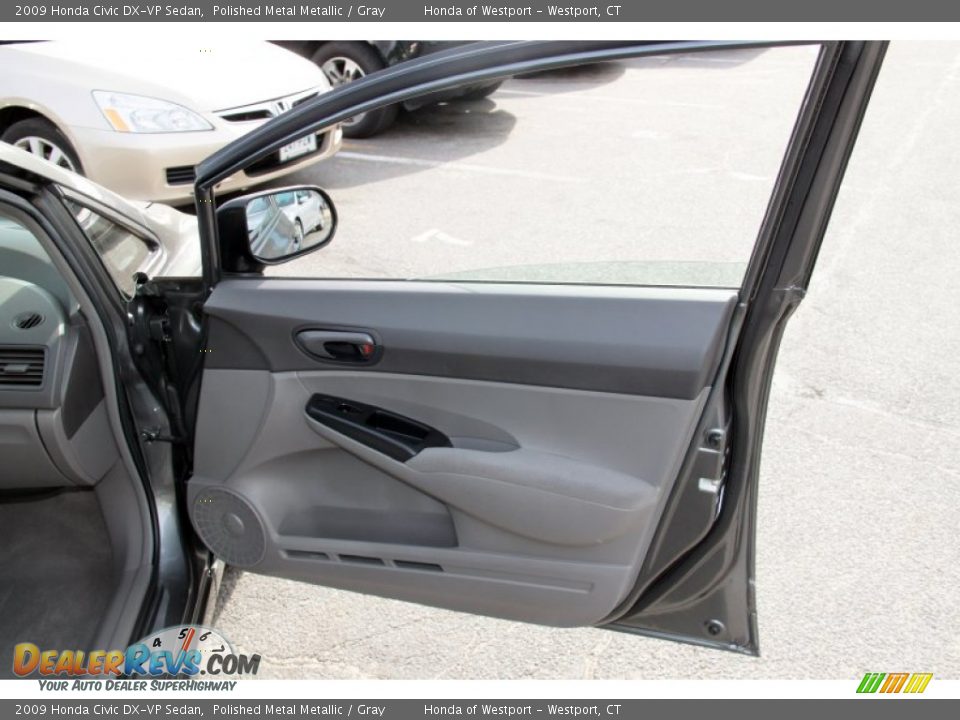2009 Honda Civic DX-VP Sedan Polished Metal Metallic / Gray Photo #18