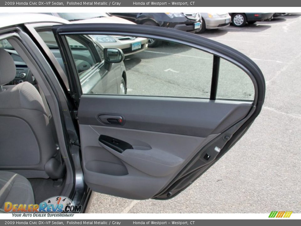 2009 Honda Civic DX-VP Sedan Polished Metal Metallic / Gray Photo #19