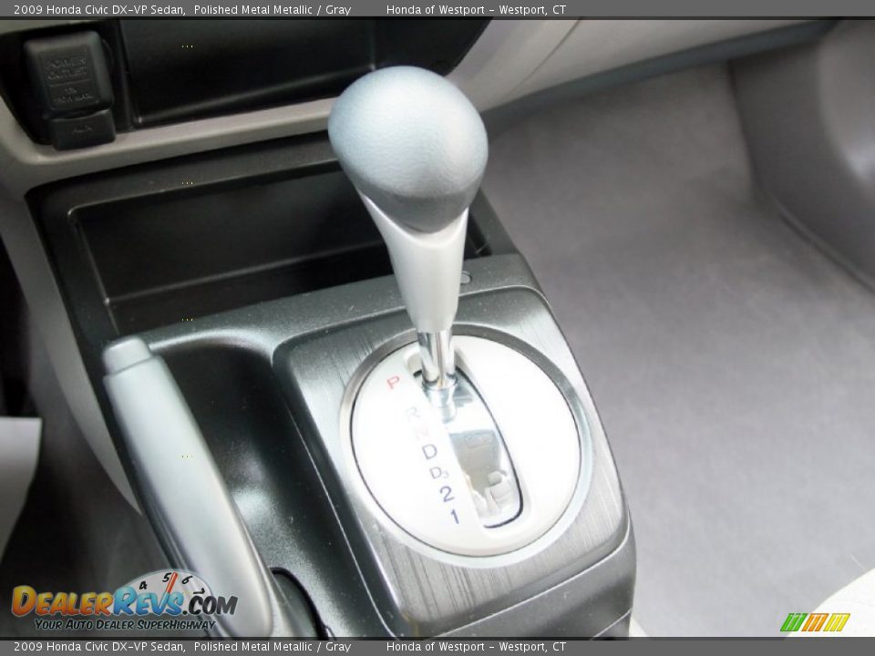 2009 Honda Civic DX-VP Sedan Polished Metal Metallic / Gray Photo #21