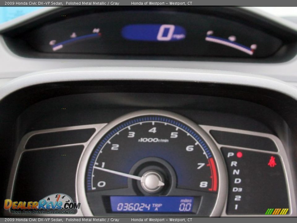2009 Honda Civic DX-VP Sedan Polished Metal Metallic / Gray Photo #22
