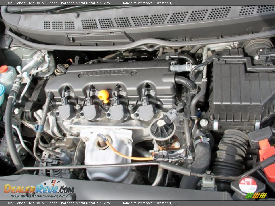2009 Honda Civic DX-VP Sedan Polished Metal Metallic / Gray Photo #23