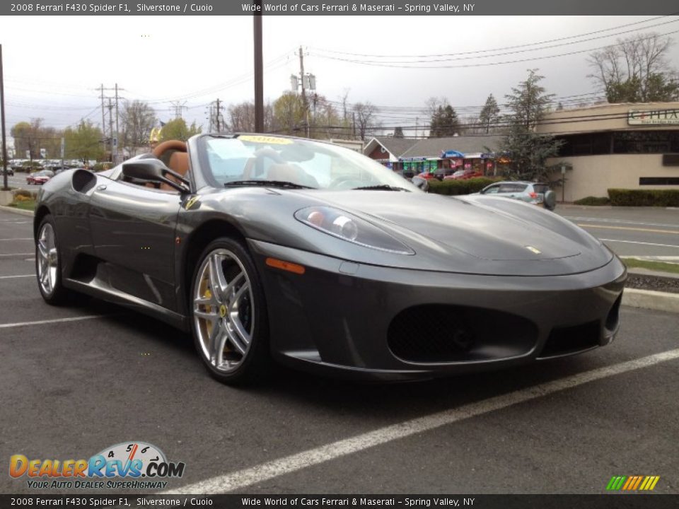 2008 Ferrari F430 Spider F1 Silverstone / Cuoio Photo #1