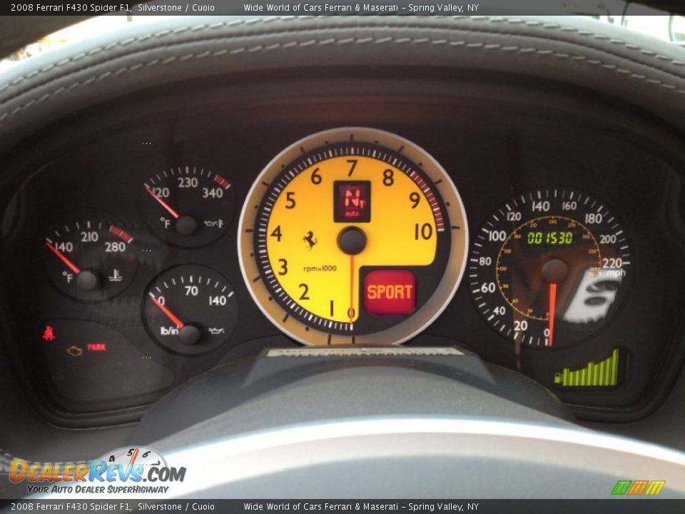 2008 Ferrari F430 Spider F1 Gauges Photo #27