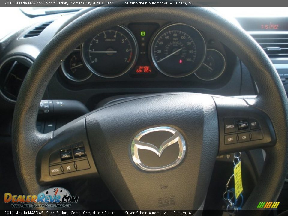 2011 Mazda MAZDA6 i Sport Sedan Comet Gray Mica / Black Photo #22