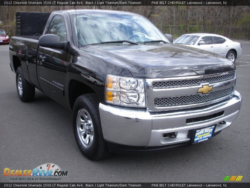 2012 Chevrolet Silverado 1500 LT Regular Cab 4x4 Black / Light Titanium/Dark Titanium Photo #3