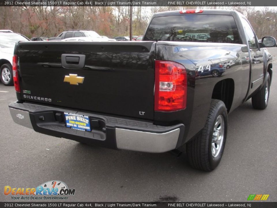 2012 Chevrolet Silverado 1500 LT Regular Cab 4x4 Black / Light Titanium/Dark Titanium Photo #4