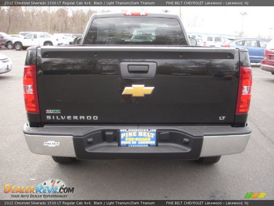 2012 Chevrolet Silverado 1500 LT Regular Cab 4x4 Black / Light Titanium/Dark Titanium Photo #5