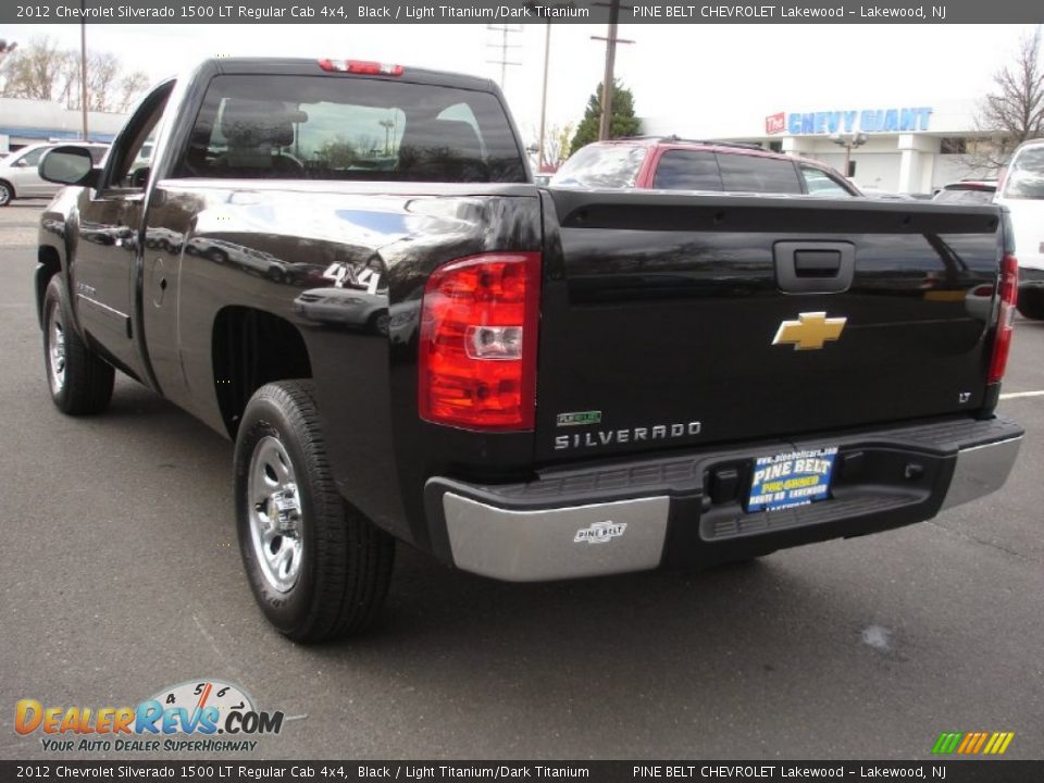 2012 Chevrolet Silverado 1500 LT Regular Cab 4x4 Black / Light Titanium/Dark Titanium Photo #6