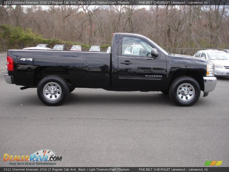 2012 Chevrolet Silverado 1500 LT Regular Cab 4x4 Black / Light Titanium/Dark Titanium Photo #7