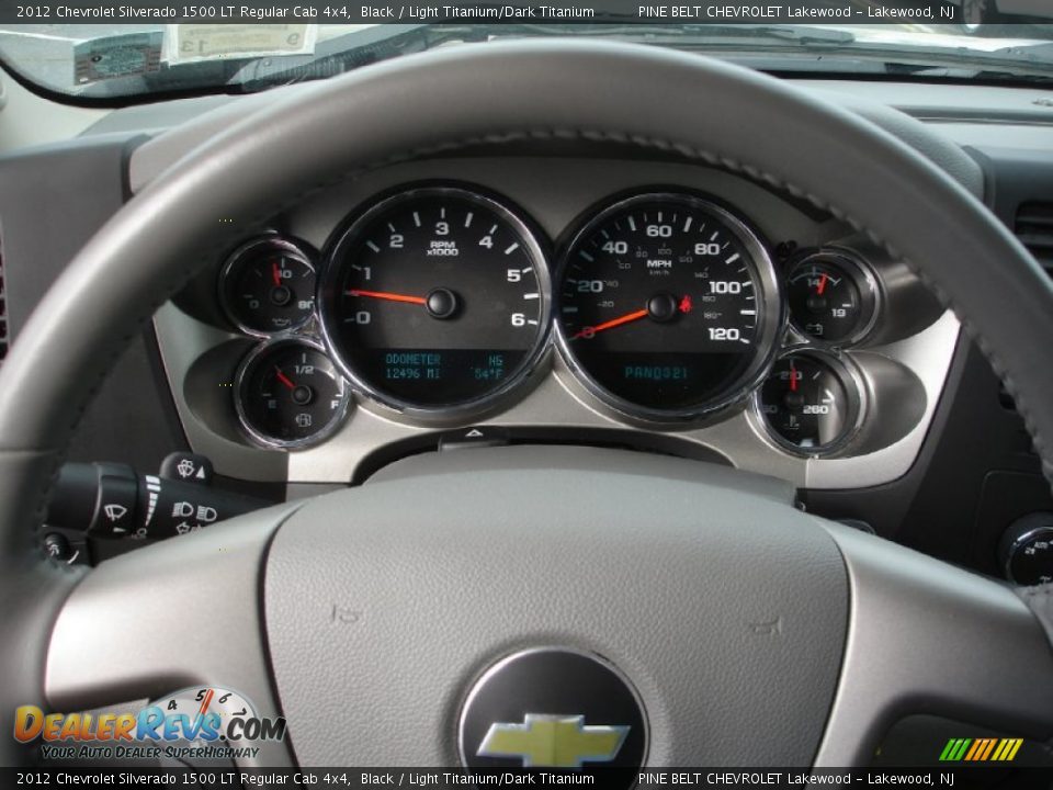 2012 Chevrolet Silverado 1500 LT Regular Cab 4x4 Black / Light Titanium/Dark Titanium Photo #11