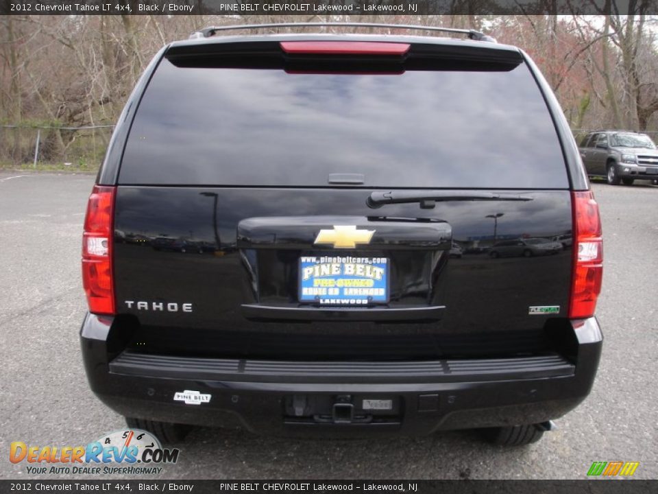 2012 Chevrolet Tahoe LT 4x4 Black / Ebony Photo #5