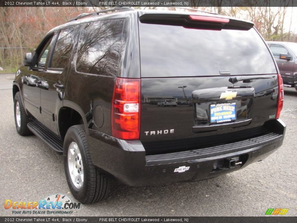 2012 Chevrolet Tahoe LT 4x4 Black / Ebony Photo #6