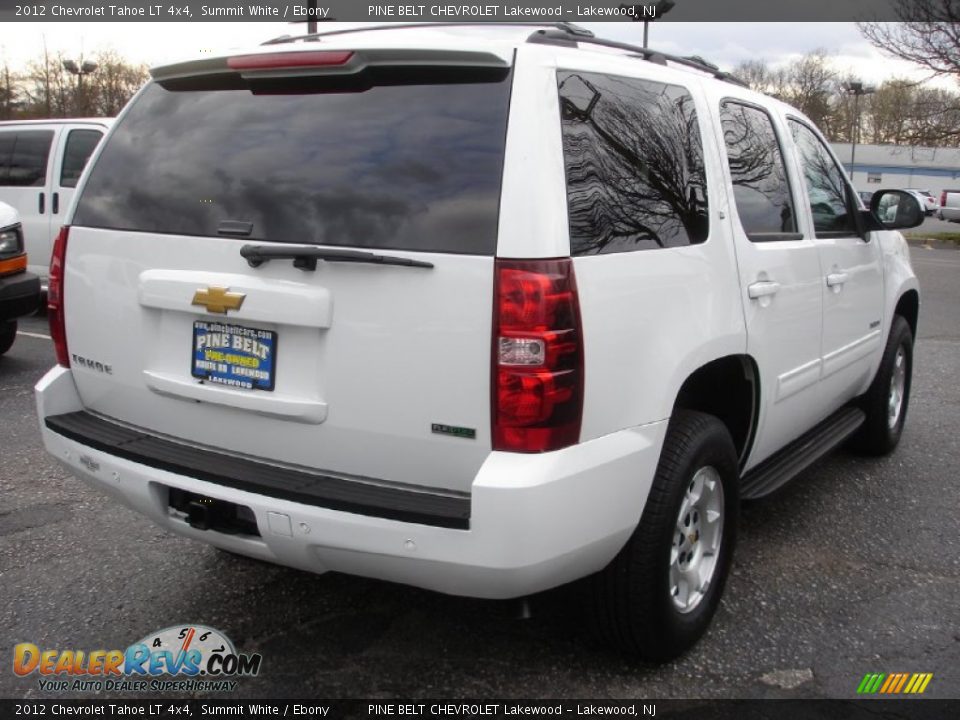 2012 Chevrolet Tahoe LT 4x4 Summit White / Ebony Photo #4