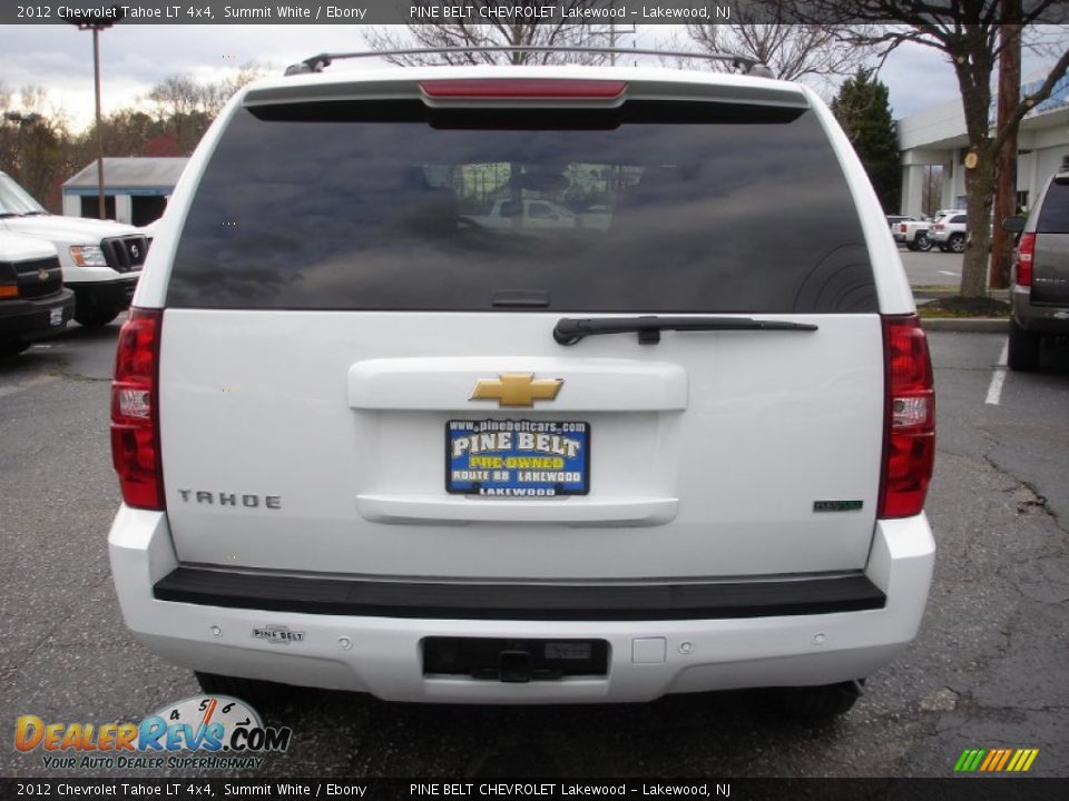 2012 Chevrolet Tahoe LT 4x4 Summit White / Ebony Photo #5