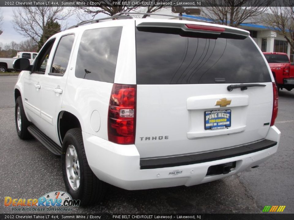 2012 Chevrolet Tahoe LT 4x4 Summit White / Ebony Photo #6