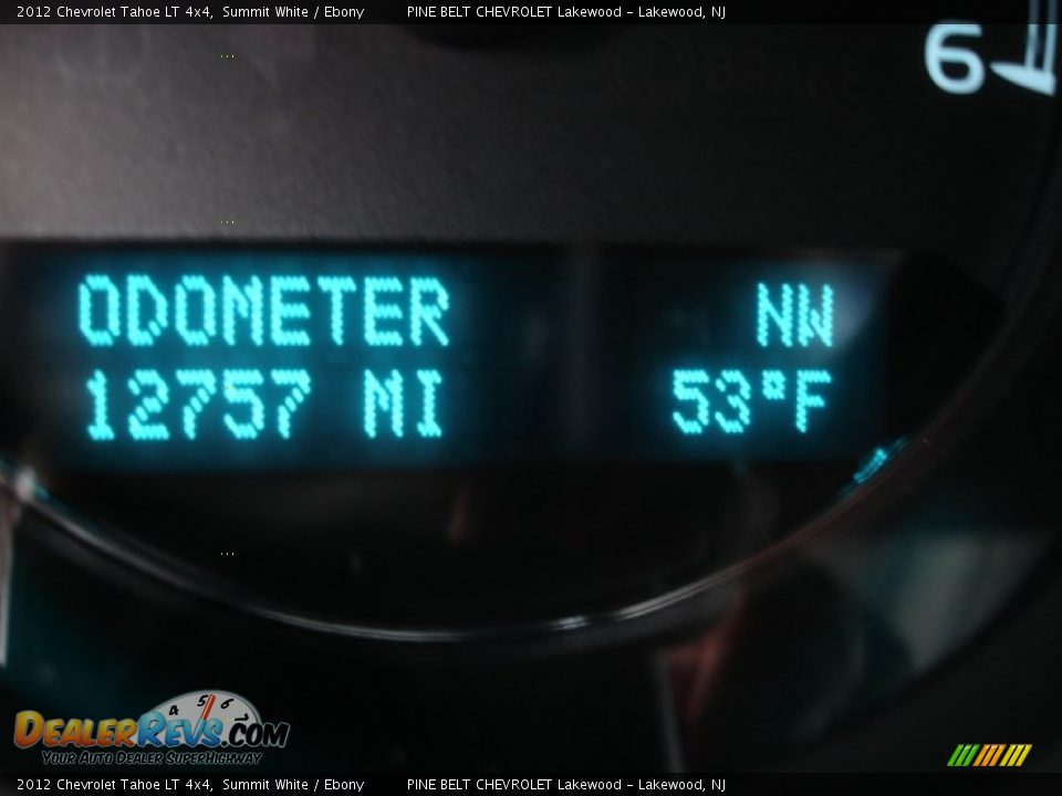 2012 Chevrolet Tahoe LT 4x4 Summit White / Ebony Photo #14