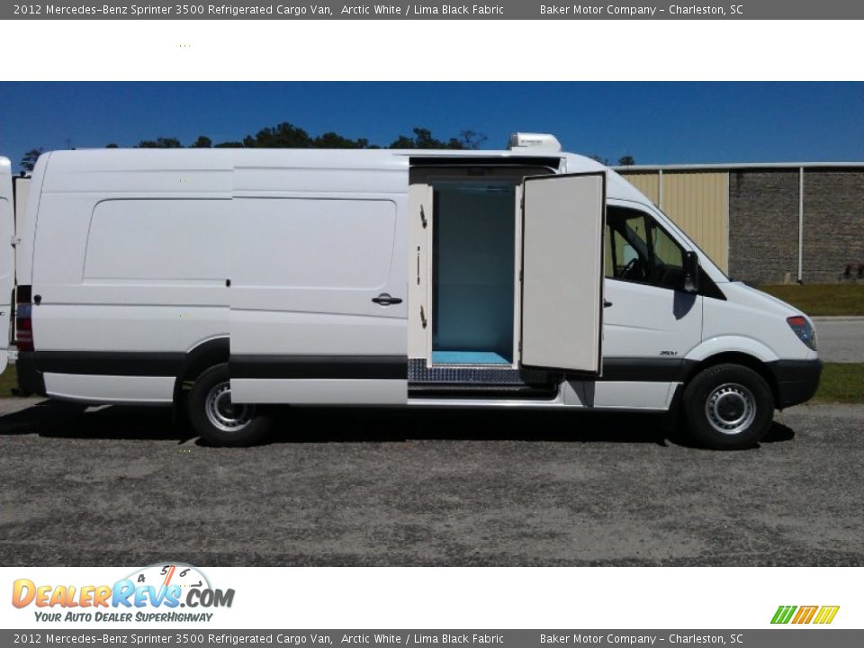 2012 Mercedes-Benz Sprinter 3500 Refrigerated Cargo Van Arctic White / Lima Black Fabric Photo #1
