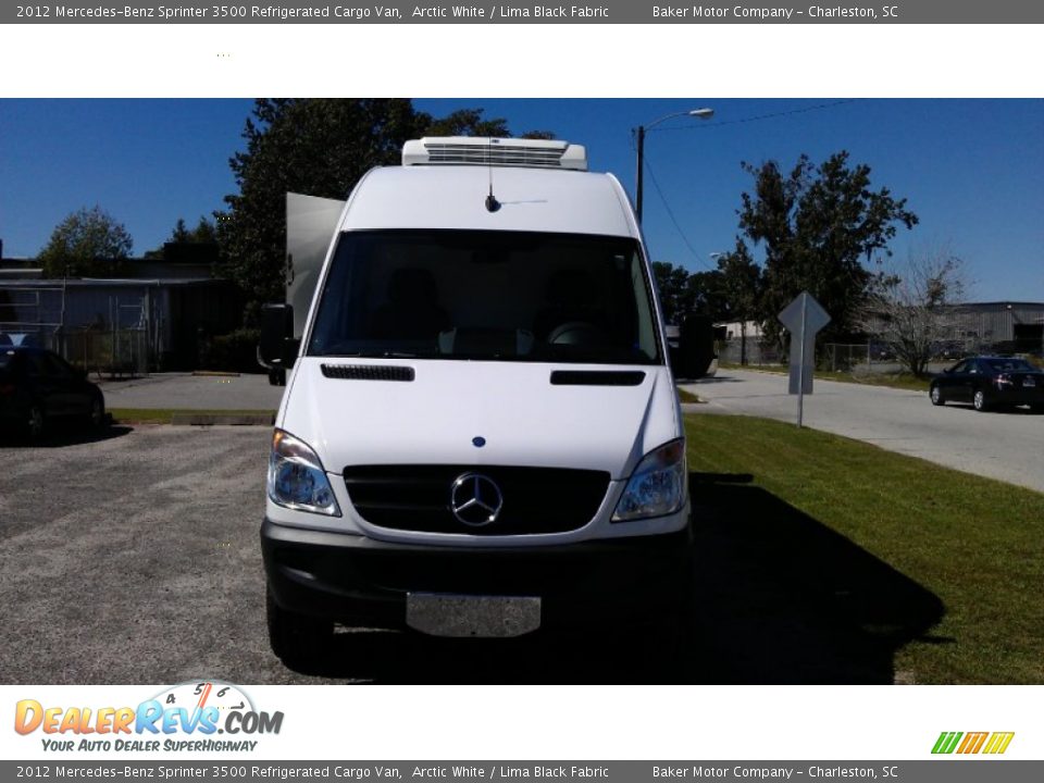 2012 Mercedes-Benz Sprinter 3500 Refrigerated Cargo Van Arctic White / Lima Black Fabric Photo #3