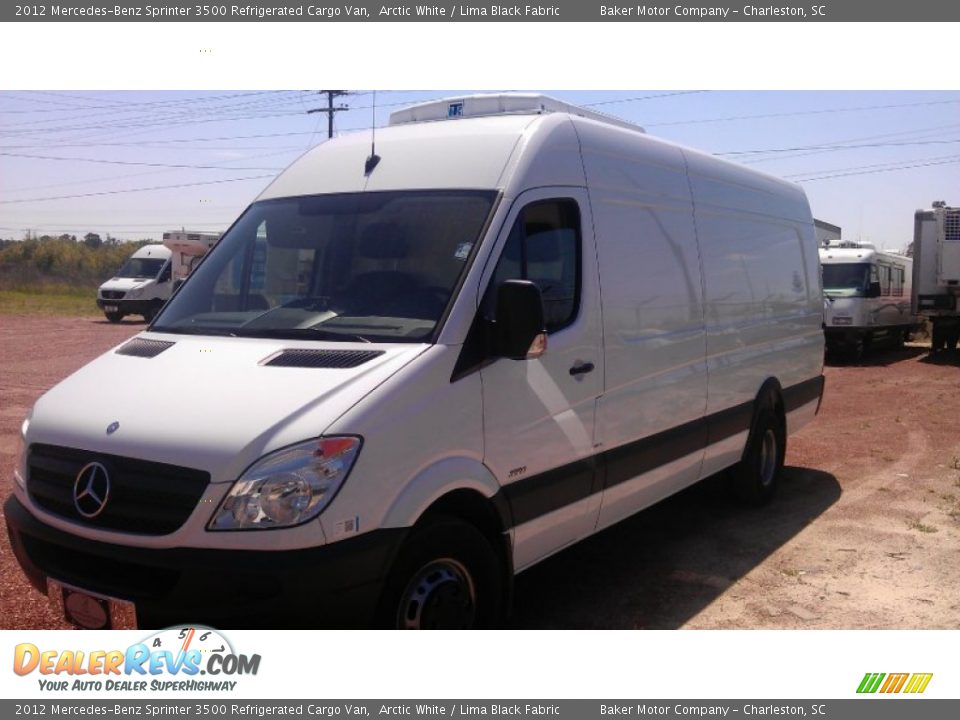 2012 Mercedes-Benz Sprinter 3500 Refrigerated Cargo Van Arctic White / Lima Black Fabric Photo #7