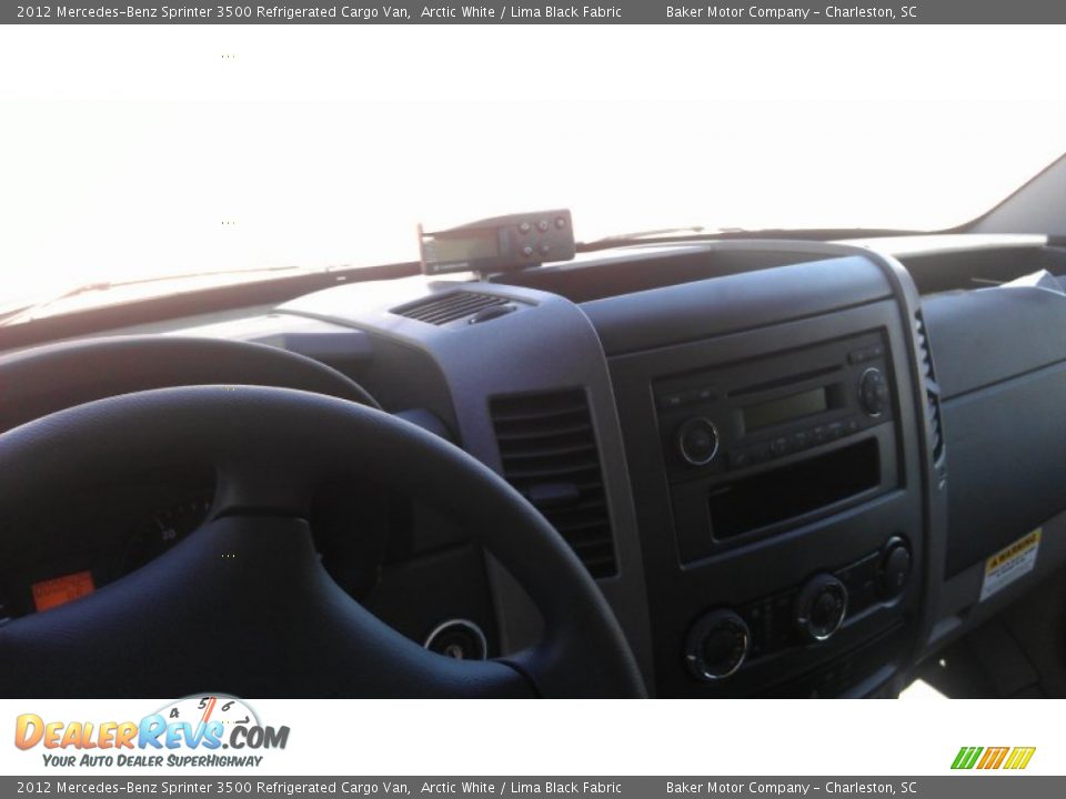 2012 Mercedes-Benz Sprinter 3500 Refrigerated Cargo Van Arctic White / Lima Black Fabric Photo #9