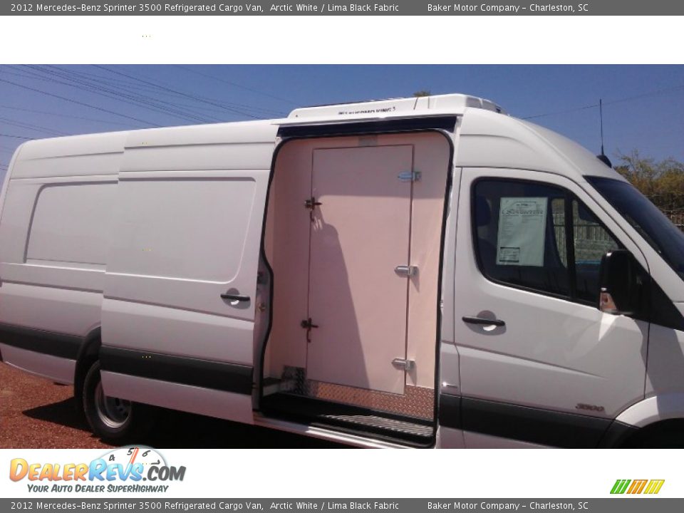 2012 Mercedes-Benz Sprinter 3500 Refrigerated Cargo Van Arctic White / Lima Black Fabric Photo #10