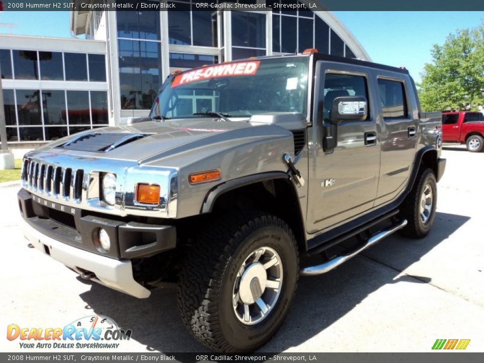 2008 Hummer H2 SUT Graystone Metallic / Ebony Black Photo #1