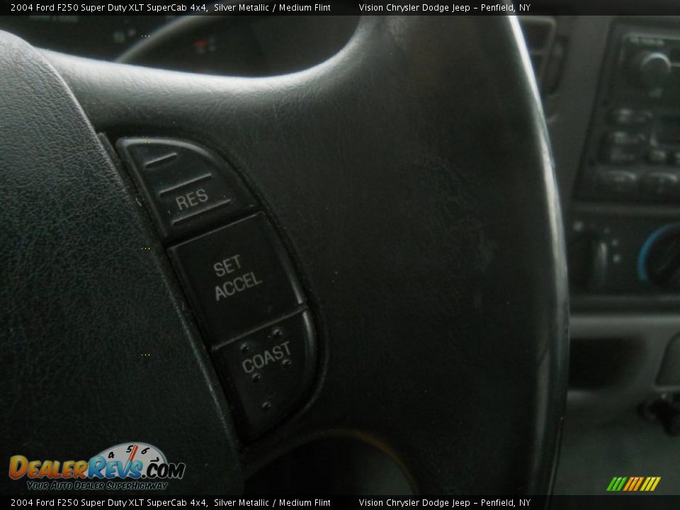 2004 Ford F250 Super Duty XLT SuperCab 4x4 Silver Metallic / Medium Flint Photo #9