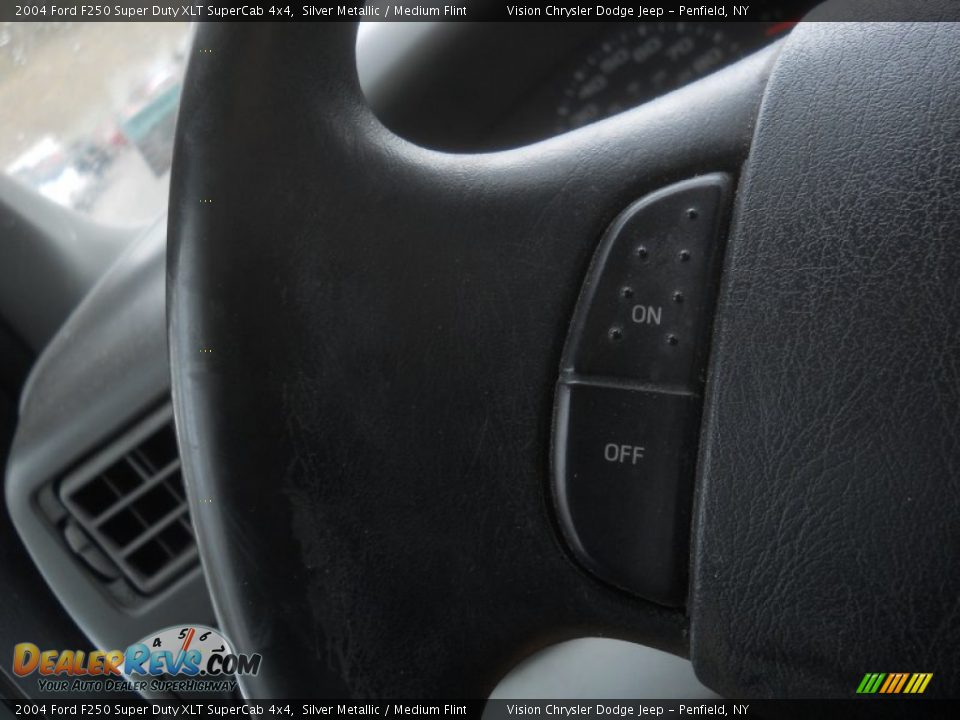 2004 Ford F250 Super Duty XLT SuperCab 4x4 Silver Metallic / Medium Flint Photo #13