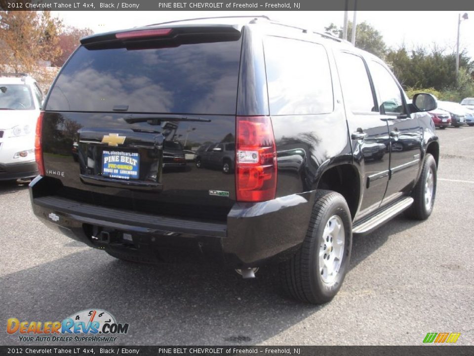 2012 Chevrolet Tahoe LT 4x4 Black / Ebony Photo #4
