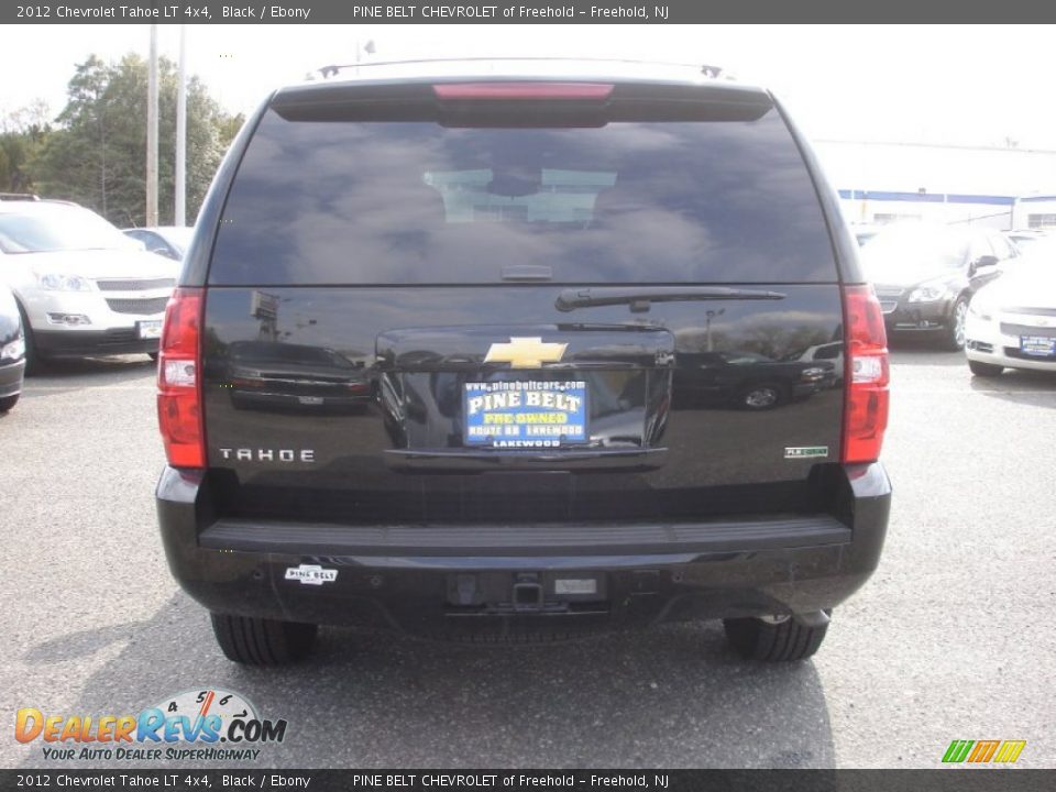2012 Chevrolet Tahoe LT 4x4 Black / Ebony Photo #5