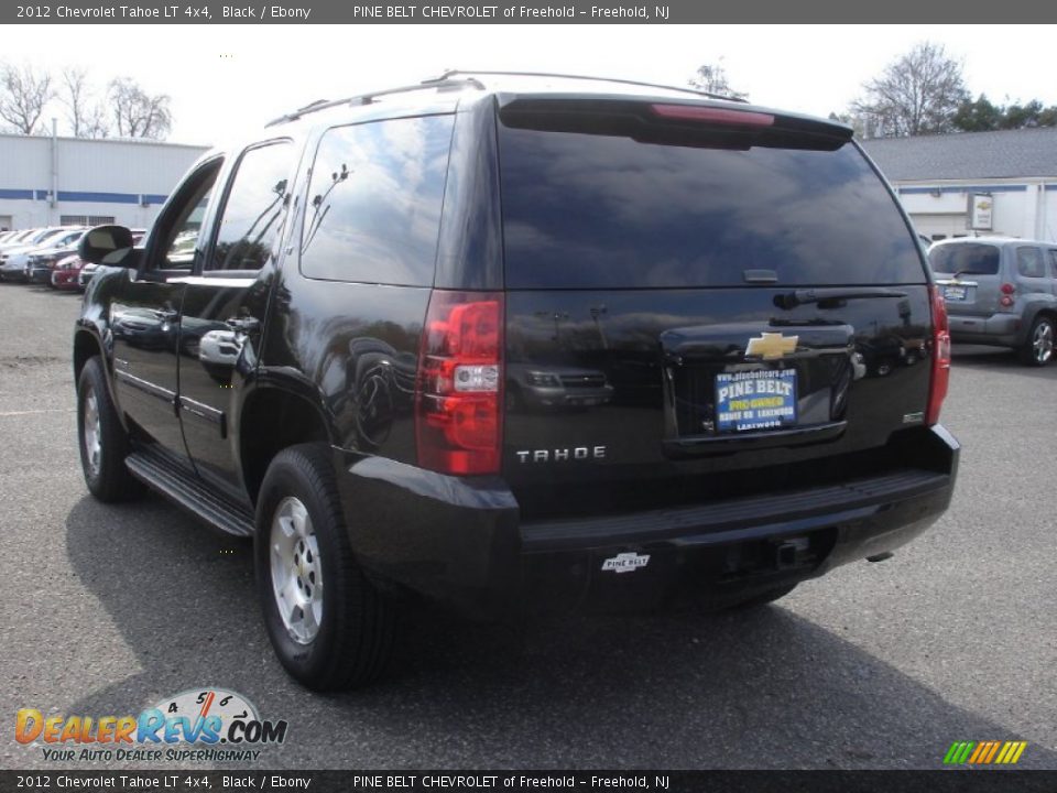 2012 Chevrolet Tahoe LT 4x4 Black / Ebony Photo #6