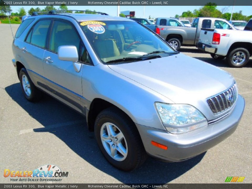 2003 Lexus RX 300 Blue Vapor Metallic / Ivory Photo #2
