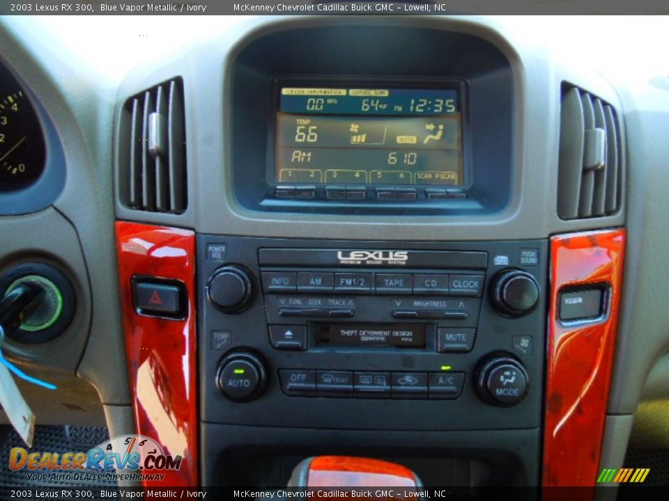 2003 Lexus RX 300 Blue Vapor Metallic / Ivory Photo #12