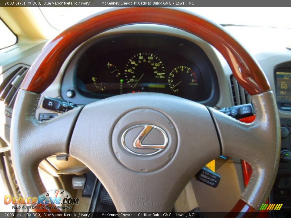2003 Lexus RX 300 Blue Vapor Metallic / Ivory Photo #13