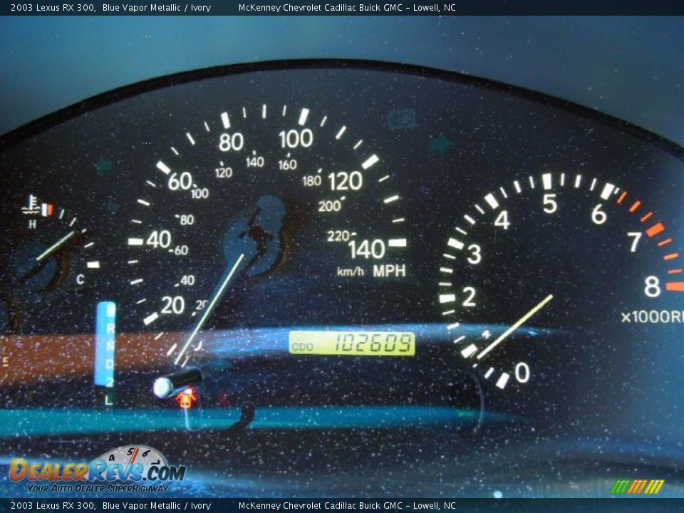 2003 Lexus RX 300 Blue Vapor Metallic / Ivory Photo #14