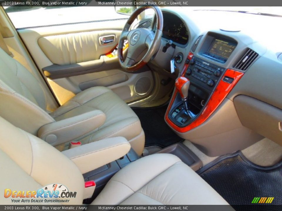 2003 Lexus RX 300 Blue Vapor Metallic / Ivory Photo #22