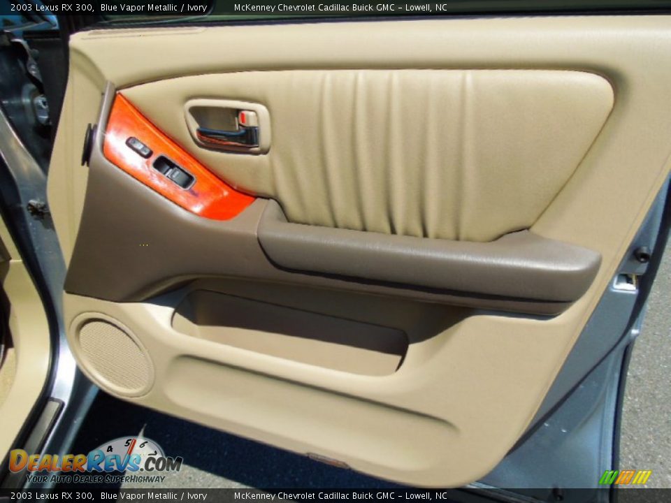 2003 Lexus RX 300 Blue Vapor Metallic / Ivory Photo #23